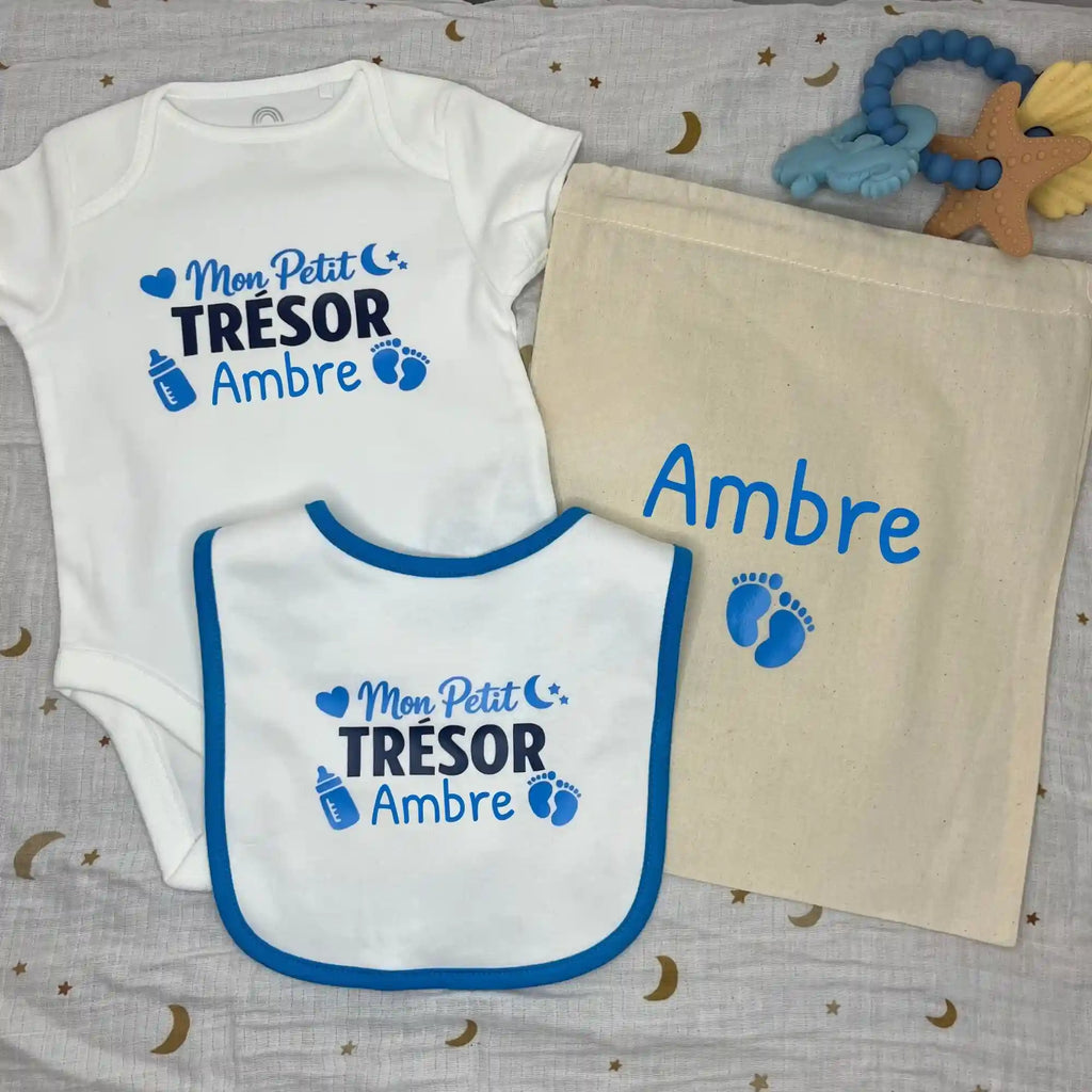 Coffret "Mon petit trésor" - Cadeau Naissance Personnalisé