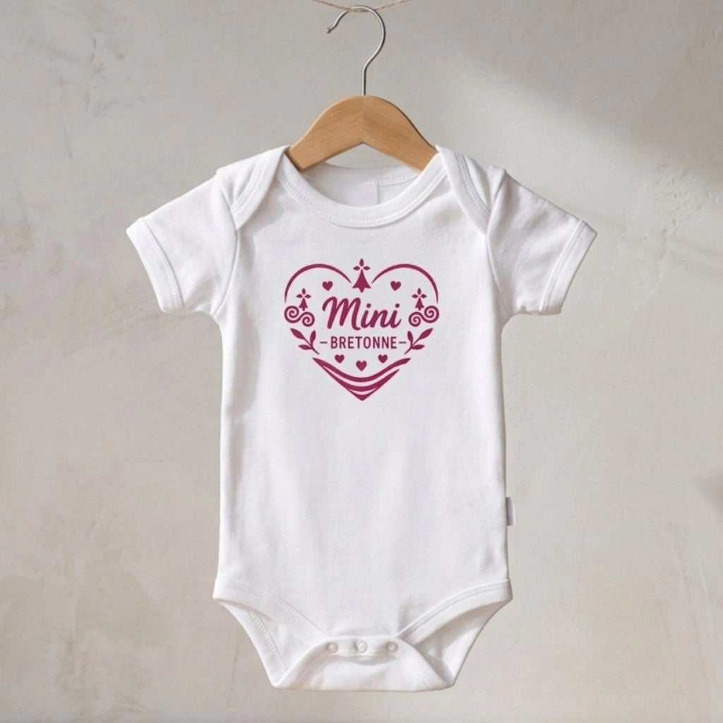 Body Bébé "Mini Bretonne" – Collection Cœur