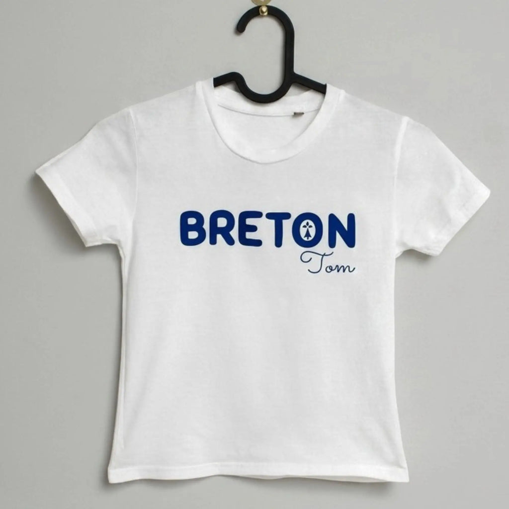 T-shirt Enfant "Breton" ou "Bretonne" - bleu
