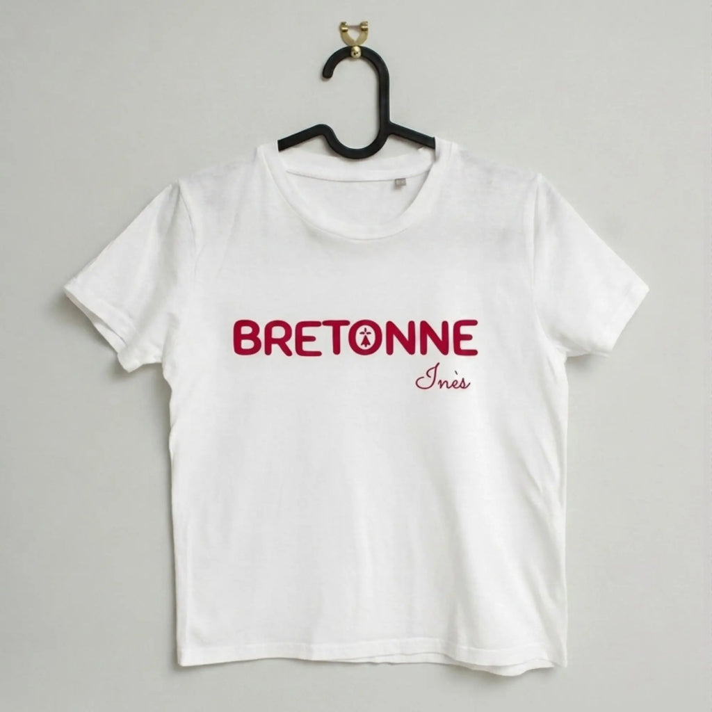 T-shirt Enfant "Breton" ou "Bretonne" - rouge