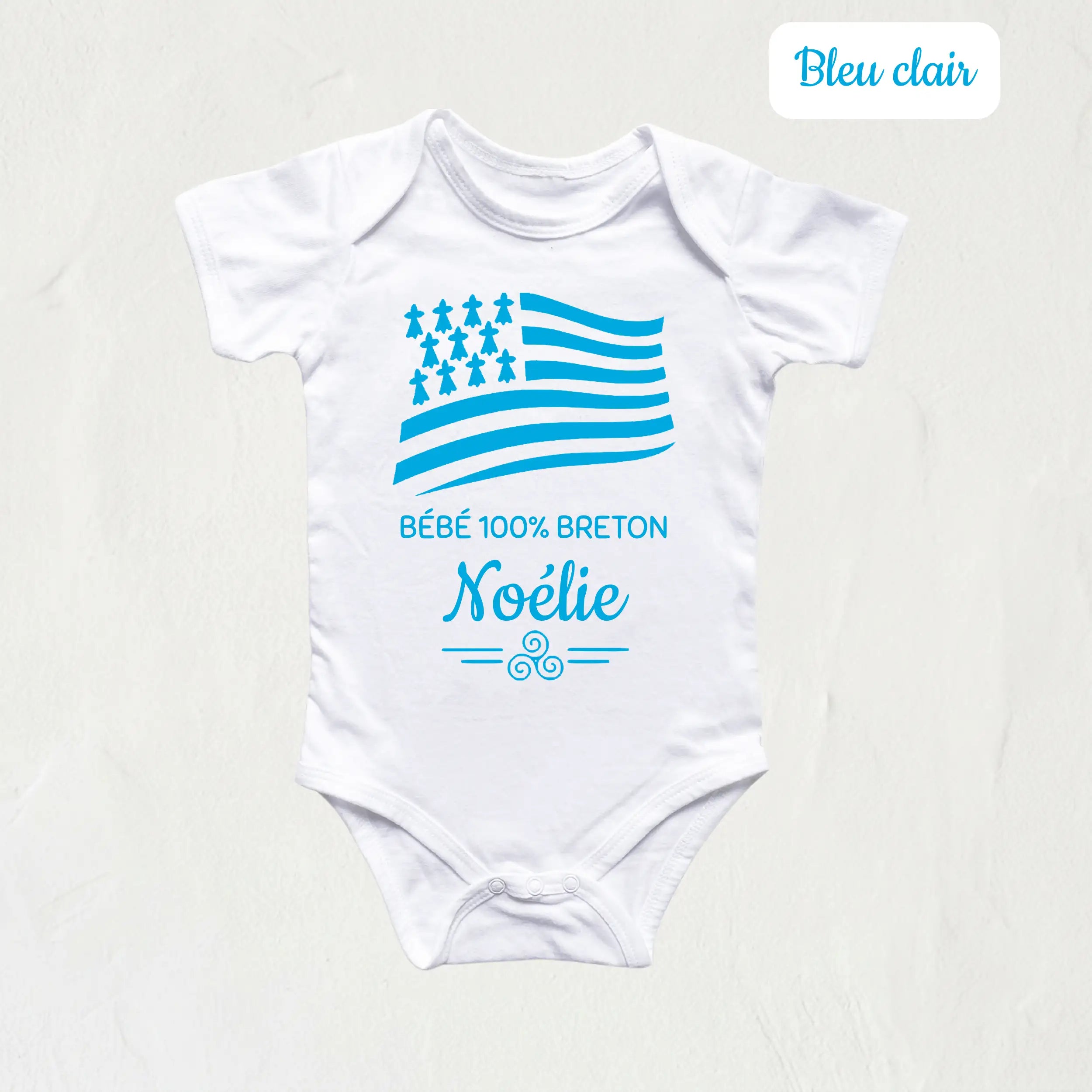 body bébé 100% breton drapeau gwen a du 