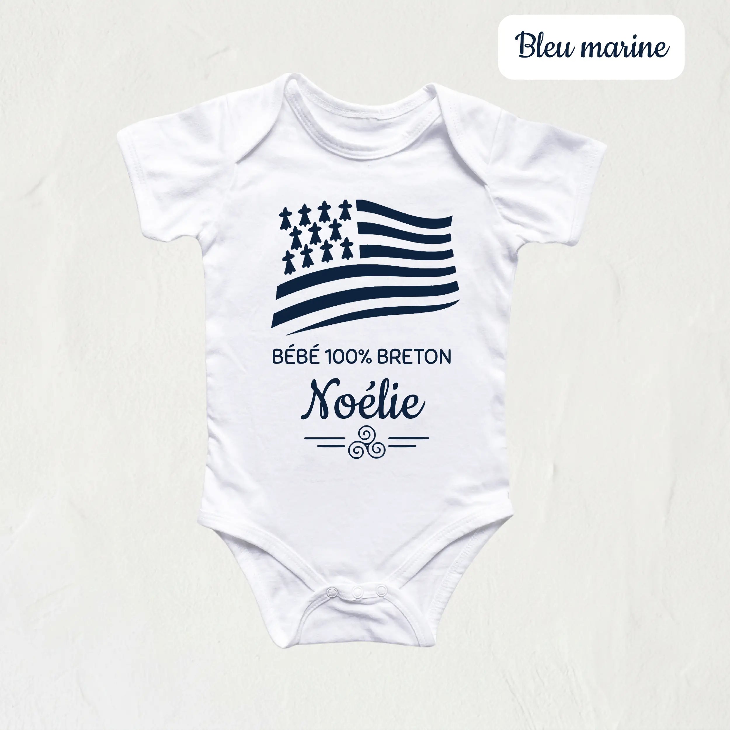 body bébé 100% breton drapeau gwen a du 