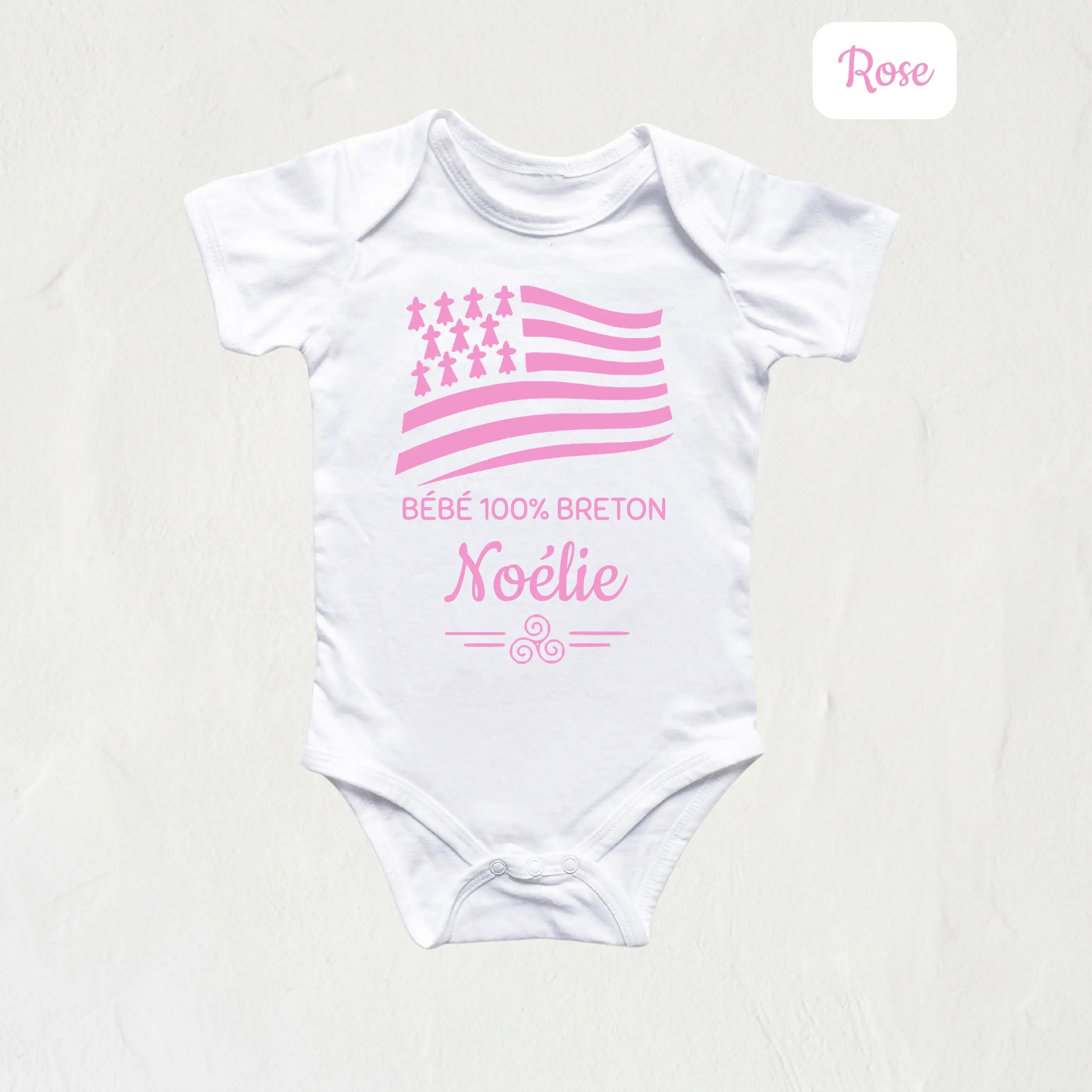 body bébé 100% breton drapeau gwen a du 
