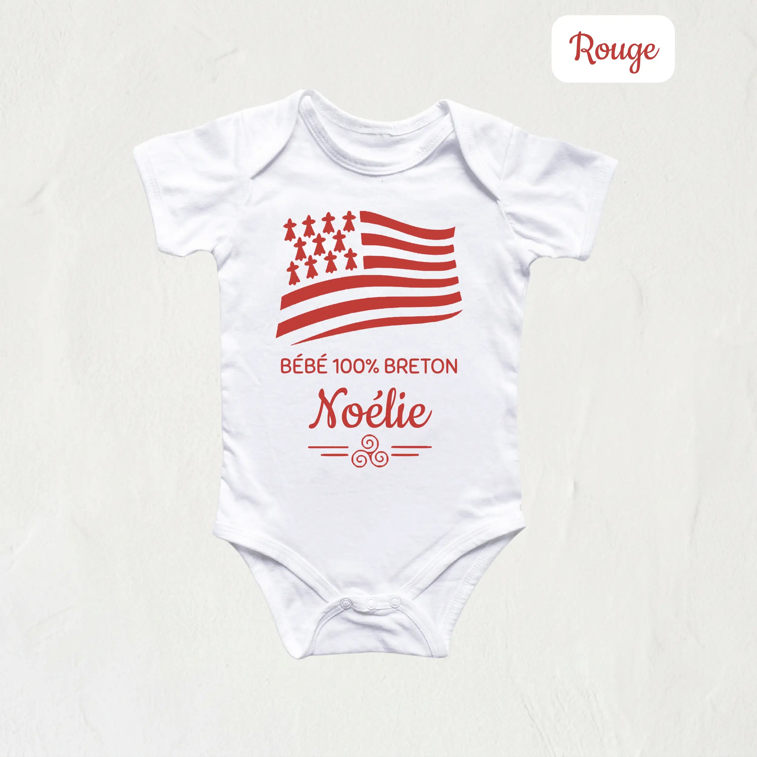 Body Bébé Personnalisé Prénom - 100% Breton | Cadeau Naissance Original