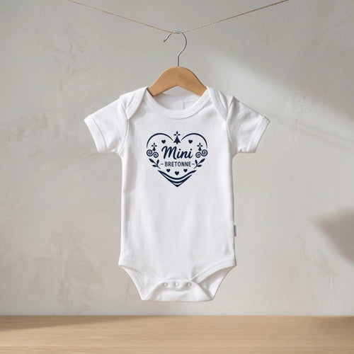body bébé blanc mini bretonne