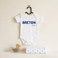 Body bébé "Breton" ou "Bretonne" personnalisable - bleu