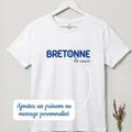 T-shirt Adulte "BRETONNE"  bleu - Personnalisable