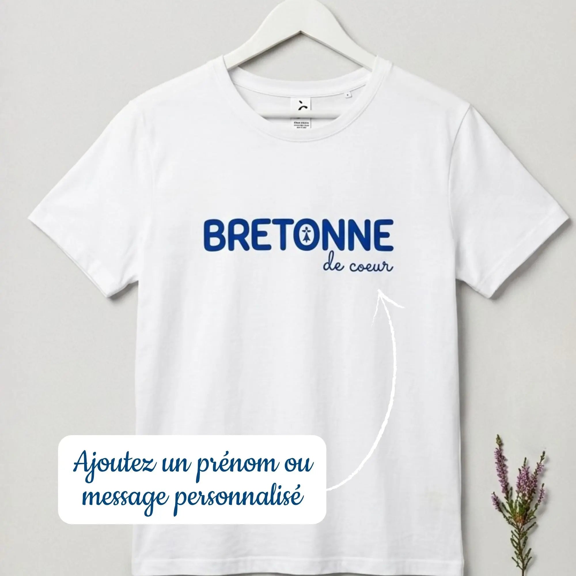 T-shirt Adulte "BRETONNE"  bleu - Personnalisable