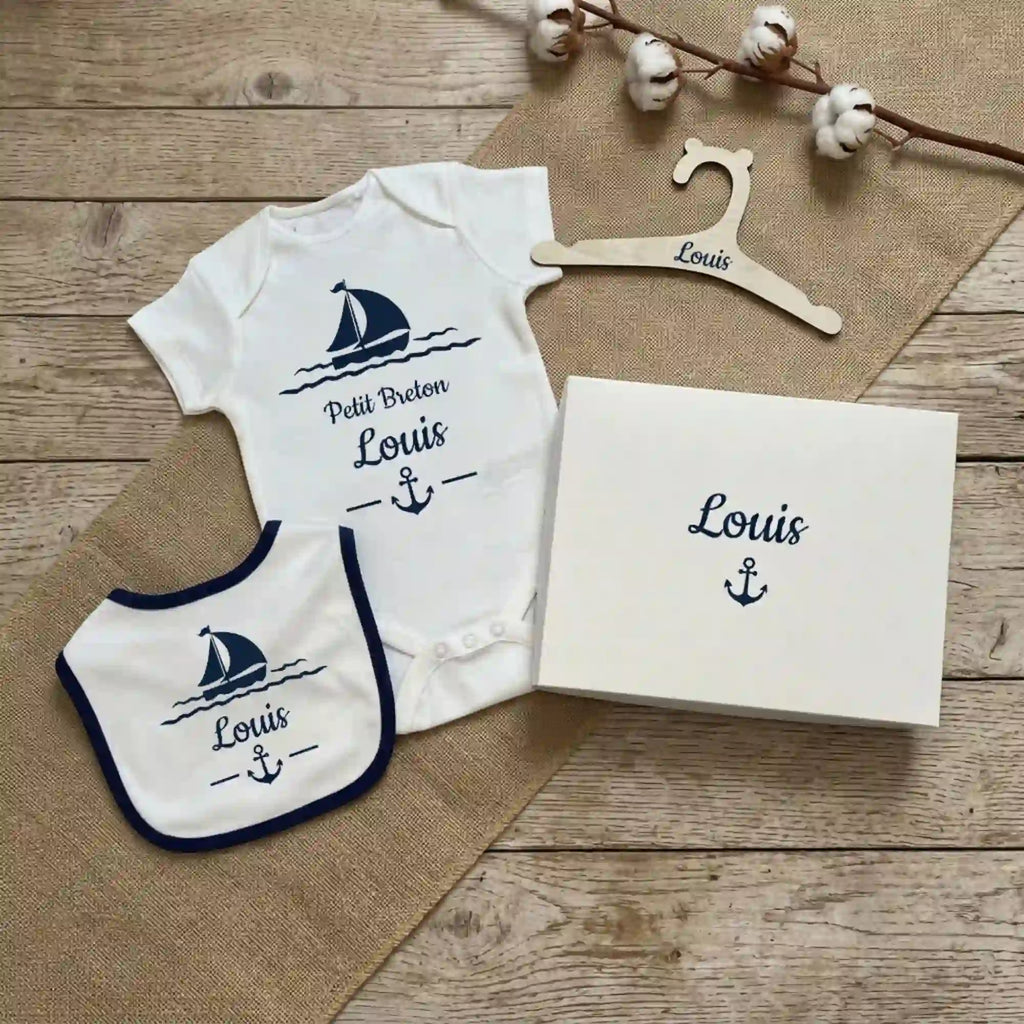 Coffret "Petit Breton" - Cadeau Naissance Personnalisé