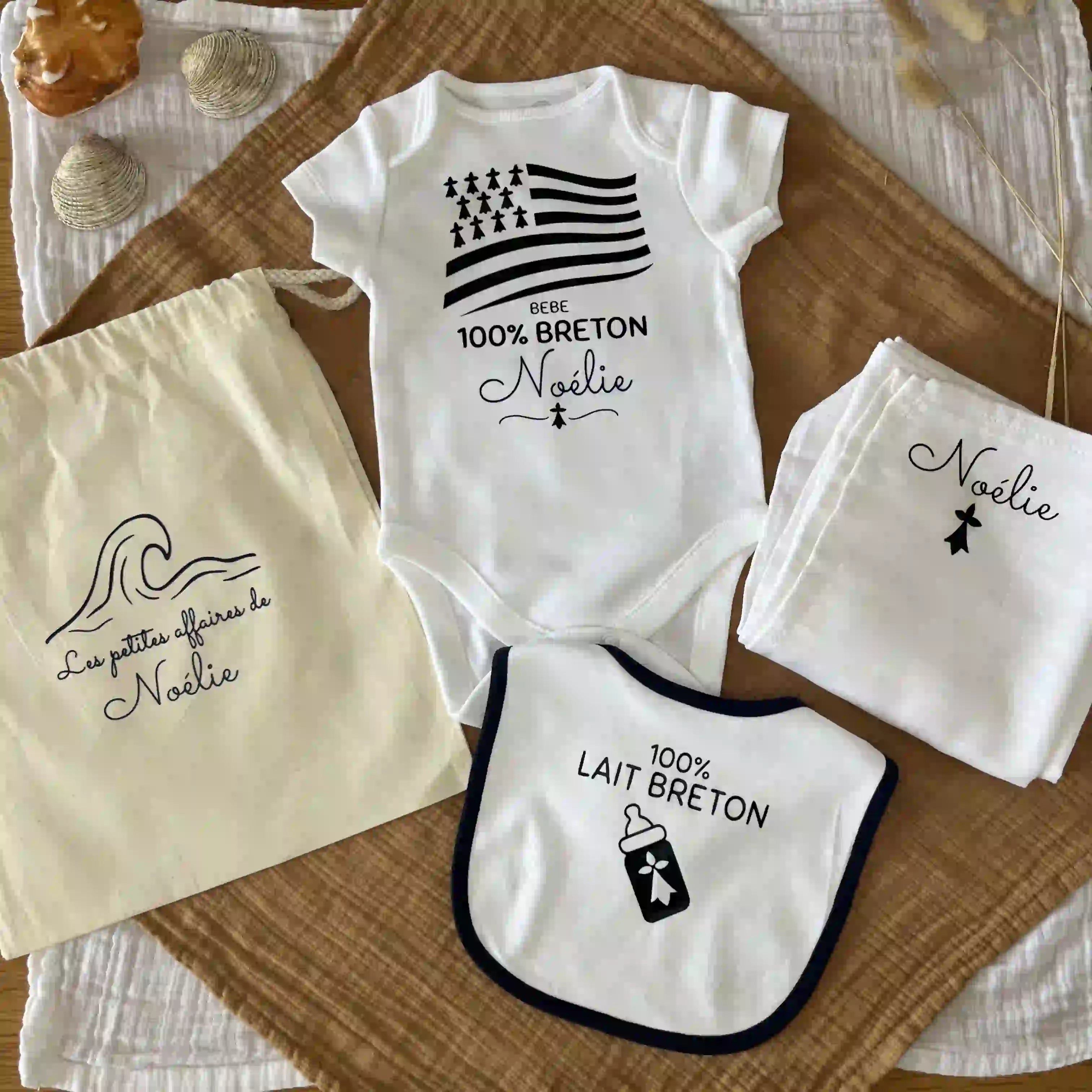 Body Bébé 100% Breton - Prénom personnalisé (Copie)