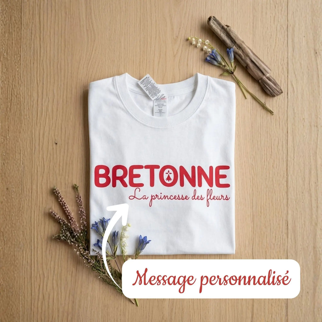 T-shirt Enfant "Breton" ou "Bretonne" - rouge