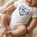 Body Bébé "Mini Breton" ou "Mini Bretonne" – Cœur Bleu Marine