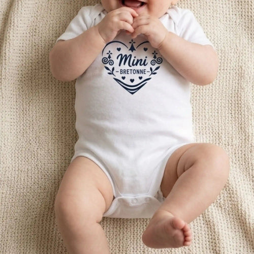 Body Bébé "Mini Bretonne" – Collection Cœur