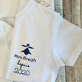 T-shirt blanc pour enfant imprimé av