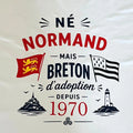 T-shirt Personnalisé "Né(e) en Normandie, Breton(ne) d'adoption" – Modèle Homme & Femme
