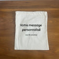 Pochette Cadeau Message Personnalisé en Coton