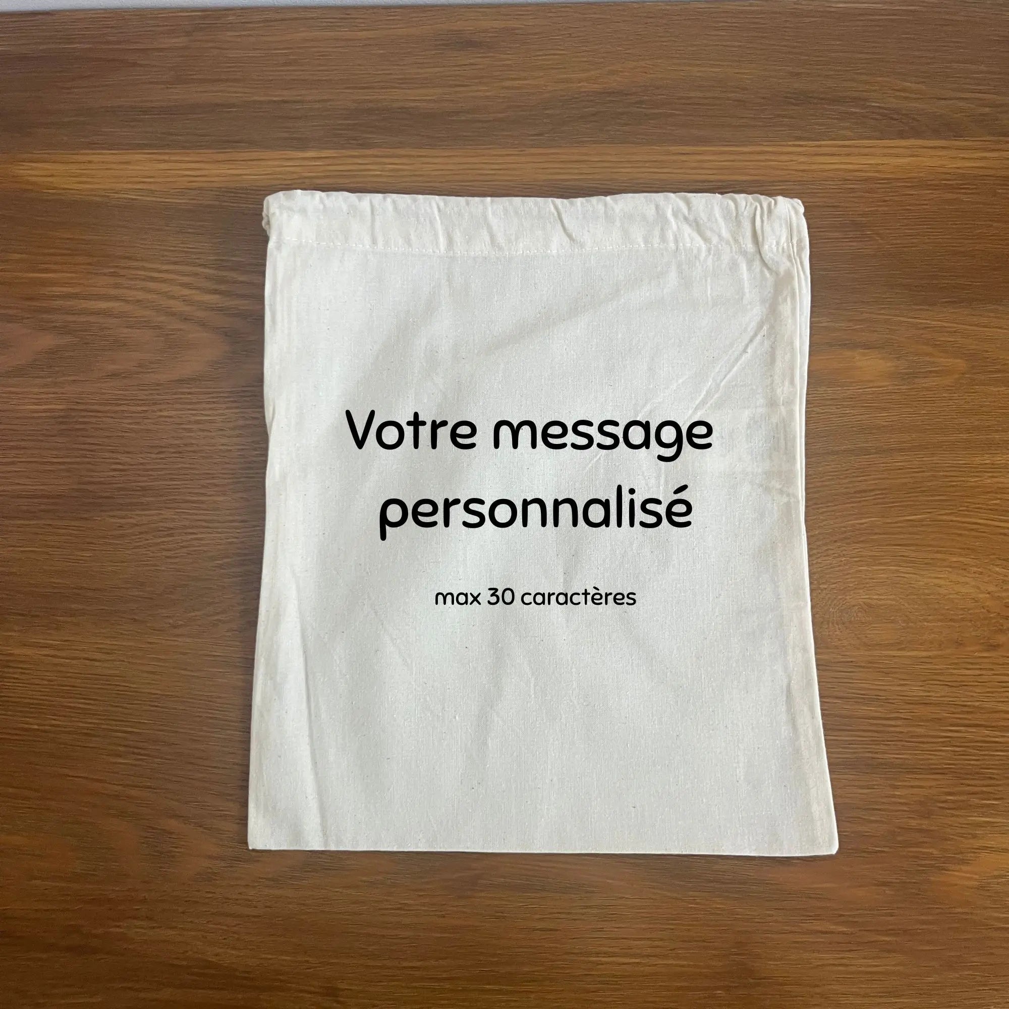 Pochette Cadeau Message Personnalisé en Coton