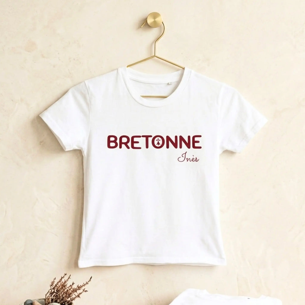 T-shirt Enfant "Breton" ou "Bretonne" - rouge