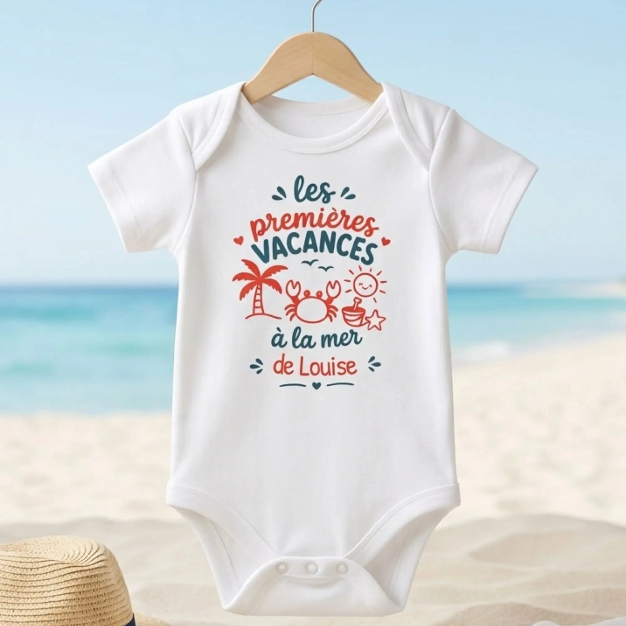 Body Bébé "Les Premières Vacances à la Mer de ... " - Petit crabe