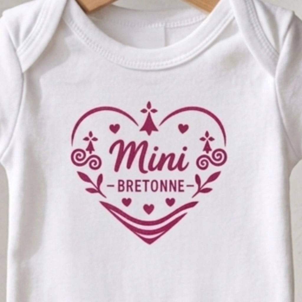 Body Bébé "Mini Bretonne" – Collection Cœur